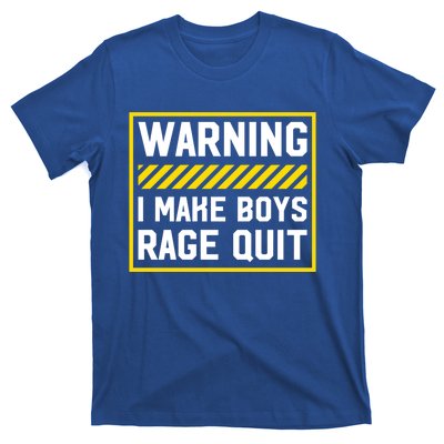 Warning I Make Rage Quit Gaming Gamer Games Cool Gift T-Shirt