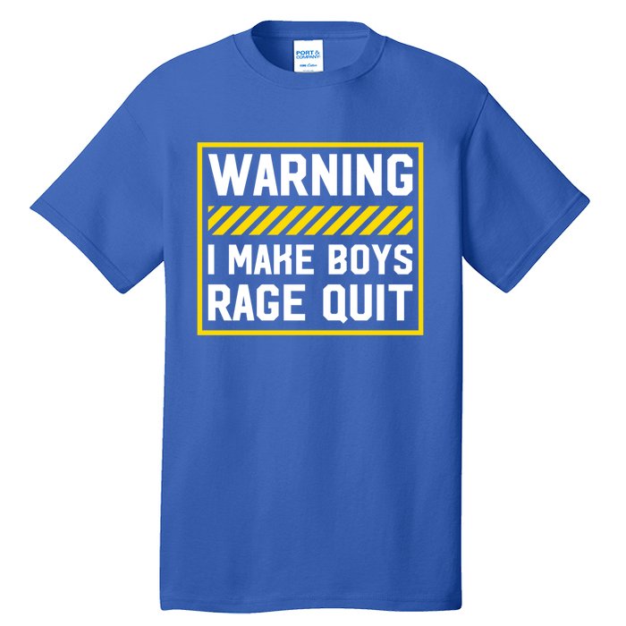 Warning I Make Rage Quit Gaming Gamer Games Cool Gift Tall T-Shirt