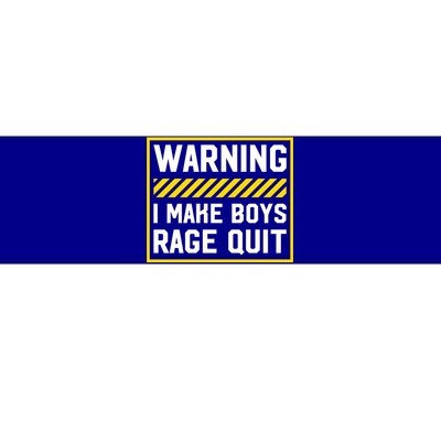 Warning I Make Rage Quit Gaming Gamer Games Cool Gift Bumper Sticker