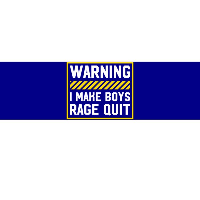 Warning I Make Rage Quit Gaming Gamer Games Cool Gift Bumper Sticker