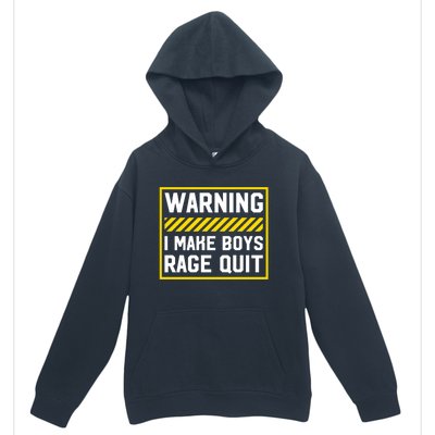 Warning I Make Rage Quit Gaming Gamer Games Cool Gift Urban Pullover Hoodie