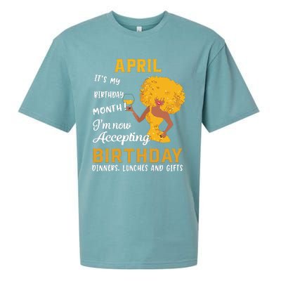 Womens Its My Birthday Shirts Black Women April Aries Taurus Gifts Sueded Cloud Jersey T-Shirt