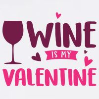 Wine Is My Valentine Funny Holiday Sustainable Bucket Hat