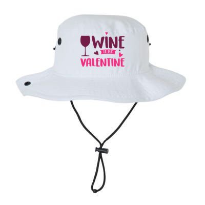 Wine Is My Valentine Funny Holiday Bucket Hat