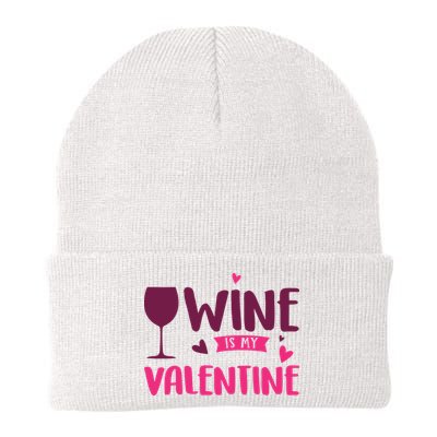 Wine Is My Valentine Funny Holiday Beanie