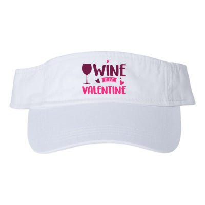 Wine Is My Valentine Funny Holiday Visor