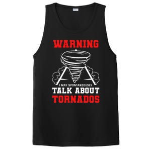 Warning I May Spontaneously Talk About Tornados Hunter Gift PosiCharge Competitor Tank