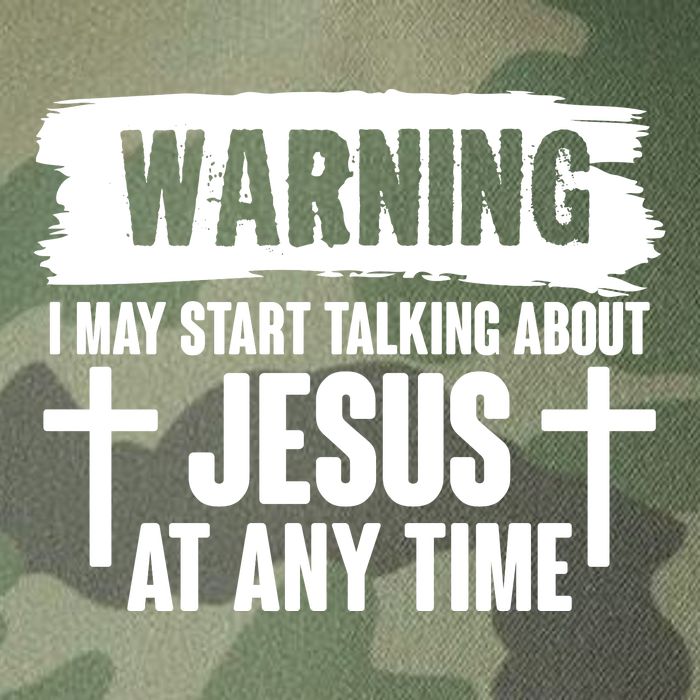 Warning I May Start Talking About Jesus At Any Time Legacy Tie Dye Trucker Hat