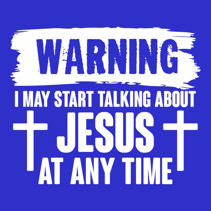 Warning I May Start Talking About Jesus At Any Time 16 in Basic Backpack