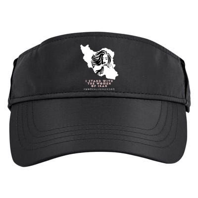 Womens Iran Map, I STAND WITH WOMEN OF IRAN Support Iranian Women Adult Drive Performance Visor