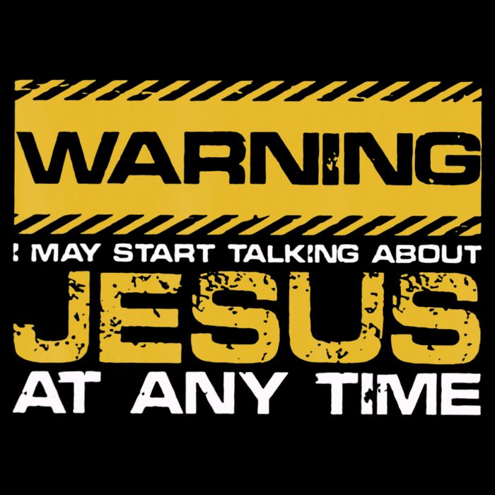 Warning I May Start Talking About Jesus Christian Jesus Short Acrylic Beanie