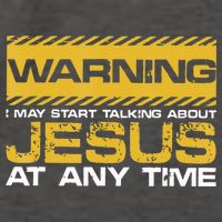Warning I May Start Talking About Jesus Christian Jesus Vector Backpack
