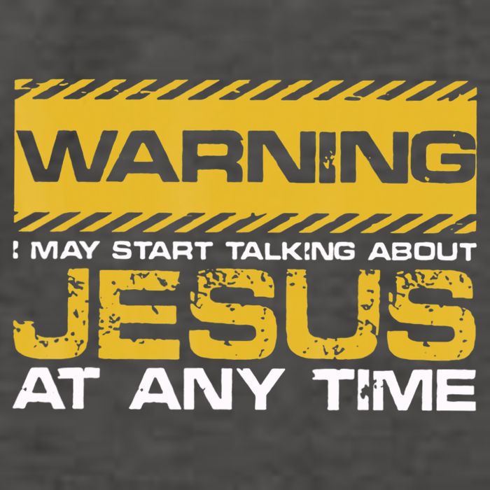 Warning I May Start Talking About Jesus Christian Jesus Vector Backpack