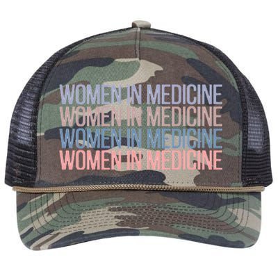 Women In Medicine School Retro Rope Trucker Hat Cap