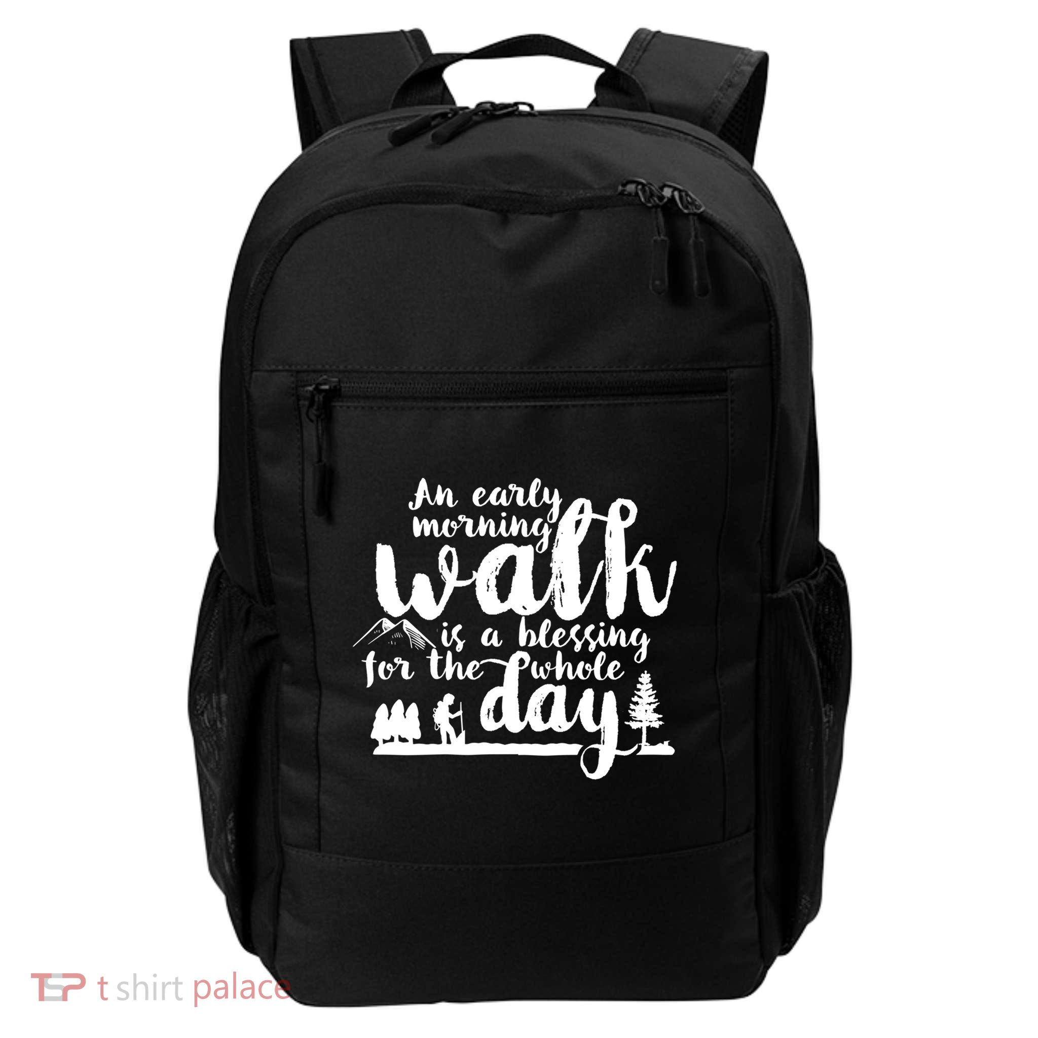 Walking Inspirational Motivational Workout Exercise Quote Gift Backpack