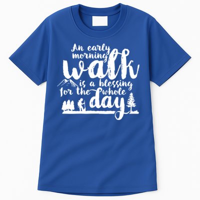 Walking Inspirational Motivational Workout Exercise Quote Gift Tall T-Shirt