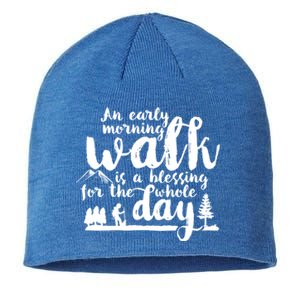 Walking Inspirational Motivational Workout Exercise Quote Gift Sustainable Beanie