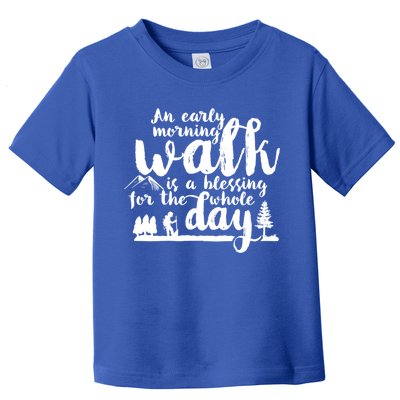 Walking Inspirational Motivational Workout Exercise Quote Gift Toddler T-Shirt
