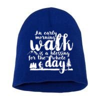 Walking Inspirational Motivational Workout Exercise Quote Gift Short Acrylic Beanie