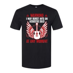 Warning I May Burst Into An Acoustic Solo Indie Folk Music Softstyle CVC T-Shirt