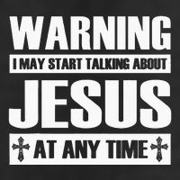 Warning I May Start Talking About Jesus Cool Comfort Performance Bucket Hat