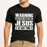 Warning I May Start Talking About Jesus Cooling Performance Crew T-Shirt