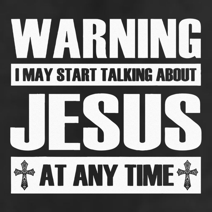 Warning I May Start Talking About Jesus 15oz Campfire Ceramic Mug