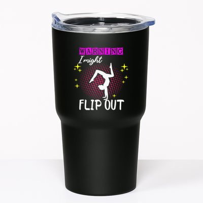 Warning I Might Flip Out Funny Gymnast Cheerleading Tumbler