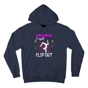 Warning I Might Flip Out Funny Gymnast Cheerleading Hoodie