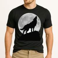 Wolf In Moon Light Cool Full Dog Pup Howling Tee Cooling Performance Crew T-Shirt