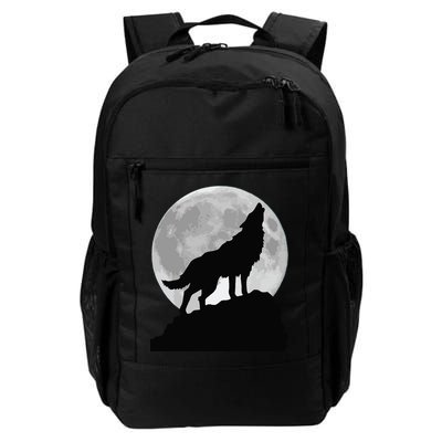 Wolf In Moon Light Cool Full Dog Pup Howling Tee Backpack