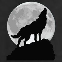 Wolf In Moon Light Cool Full Dog Pup Howling Tee Adult Drive Performance Visor
