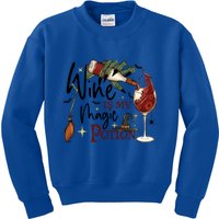 Wine Is My Magic Potion Funny Halloween Drinking Party Gift Kids Sweatshirt