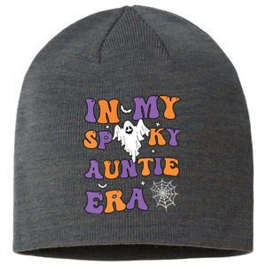 Women In My Spooky Aunt Era Funny Groovy Halloween Gift Sustainable Beanie