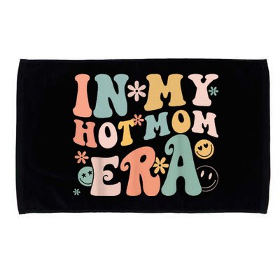 Women In My Hot Mom Era Lover Groovy Retro Mom MotherS Day Microfiber Hand Towel