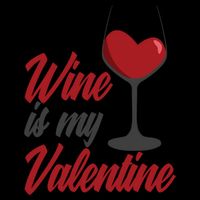 Wine Is My Valentine Drunk Alcohol Lover Funny Vfunny Giftday Gift Cooling Performance Crew T-Shirt