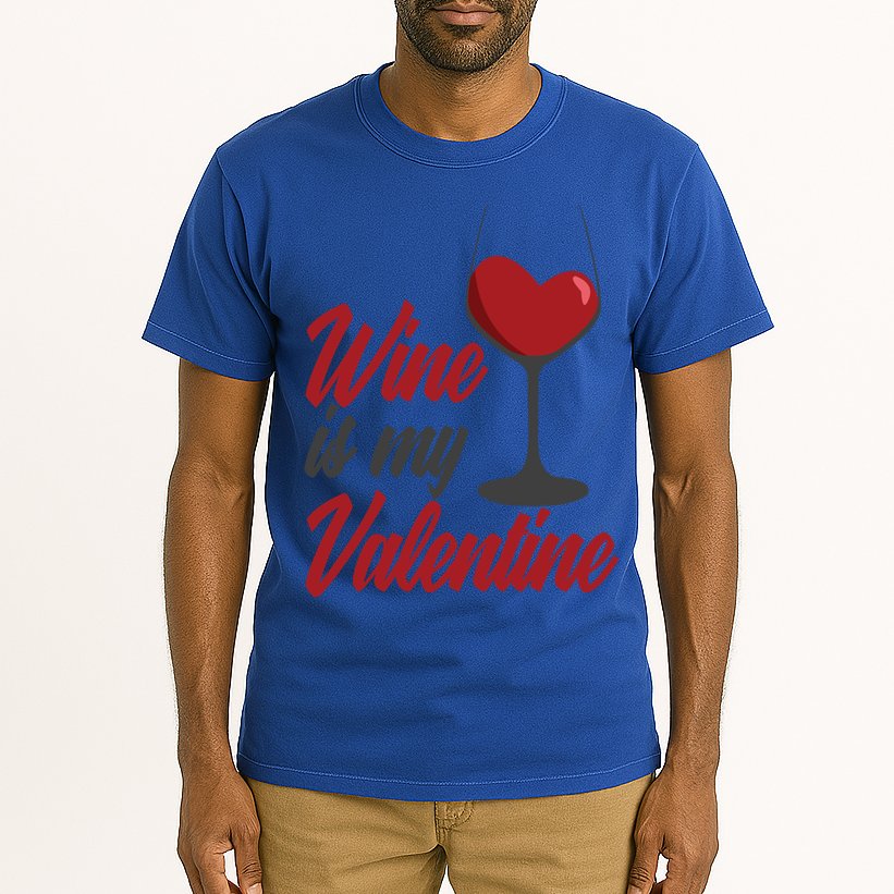Wine Is My Valentine Drunk Alcohol Lover Funny Vfunny Giftday Gift Tall T-Shirt