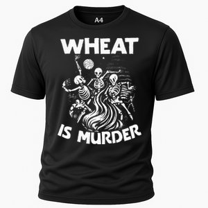 Wheat Is Murder Celiac Disease Awareness Month Gluten Free Cooling Performance Crew T-Shirt