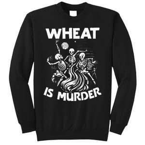 Wheat Is Murder Celiac Disease Awareness Month Gluten Free Sweatshirt