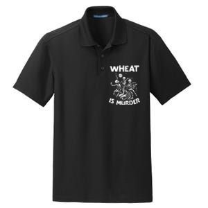 Wheat Is Murder Celiac Disease Awareness Month Gluten Free Dry Zone Grid Polo