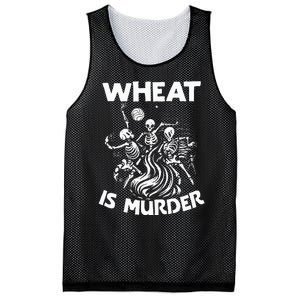 Wheat Is Murder Celiac Disease Awareness Month Gluten Free Mesh Reversible Basketball Jersey Tank