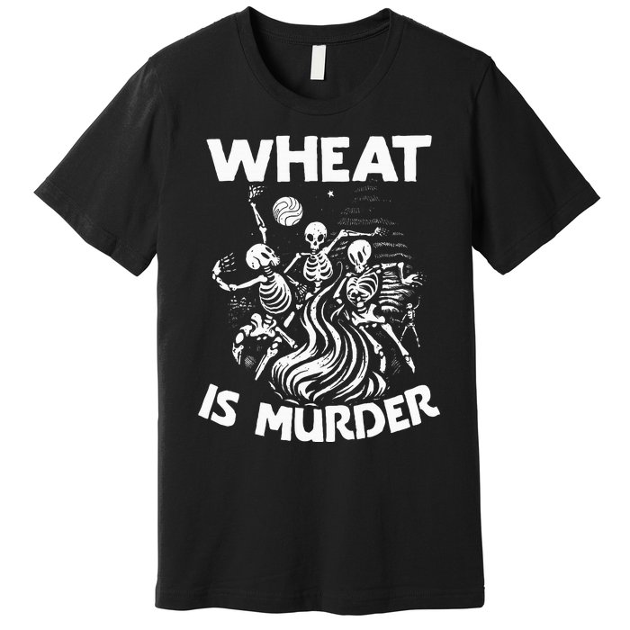 Wheat Is Murder Celiac Disease Awareness Month Gluten Free Premium T-Shirt