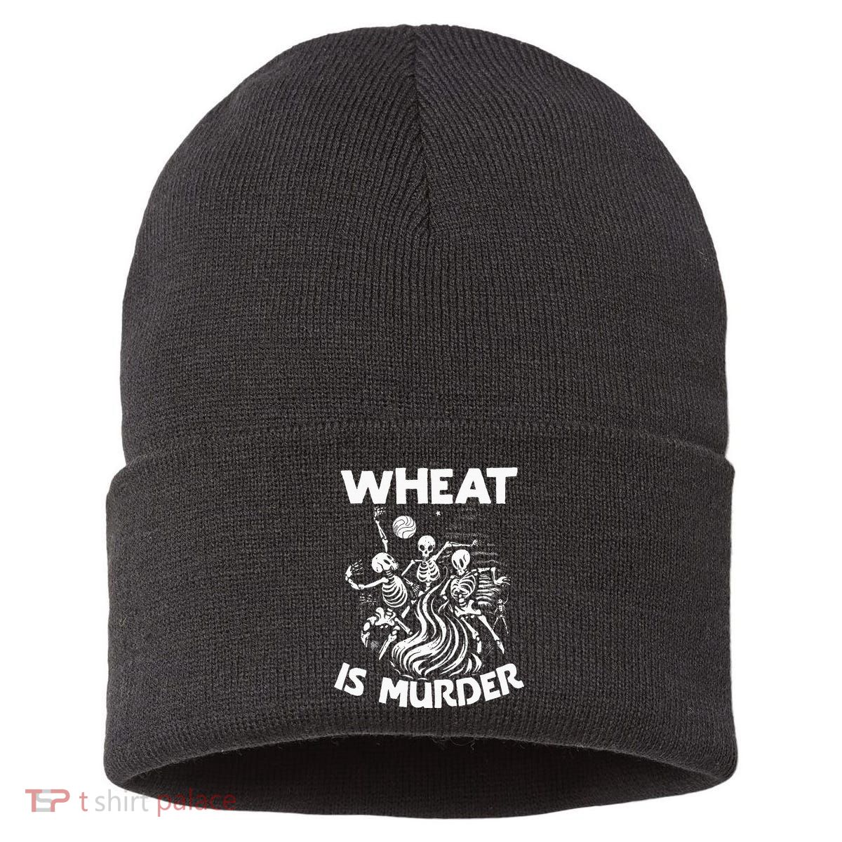Wheat Is Murder Celiac Disease Awareness Month Gluten Free Sustainable Knit Beanie