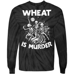 Wheat Is Murder Celiac Disease Awareness Month Gluten Free Tie-Dye Long Sleeve Shirt