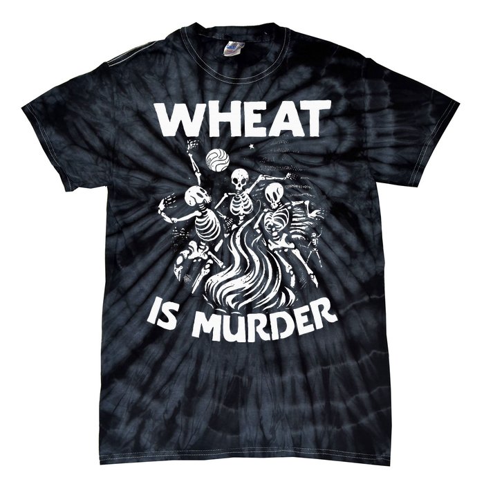 Wheat Is Murder Celiac Disease Awareness Month Gluten Free Tie-Dye T-Shirt