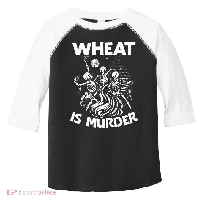 Wheat Is Murder Celiac Disease Awareness Month Gluten Free Toddler Fine Jersey T-Shirt