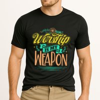 Worship Is My Weapon Christian Cooling Performance Crew T-Shirt