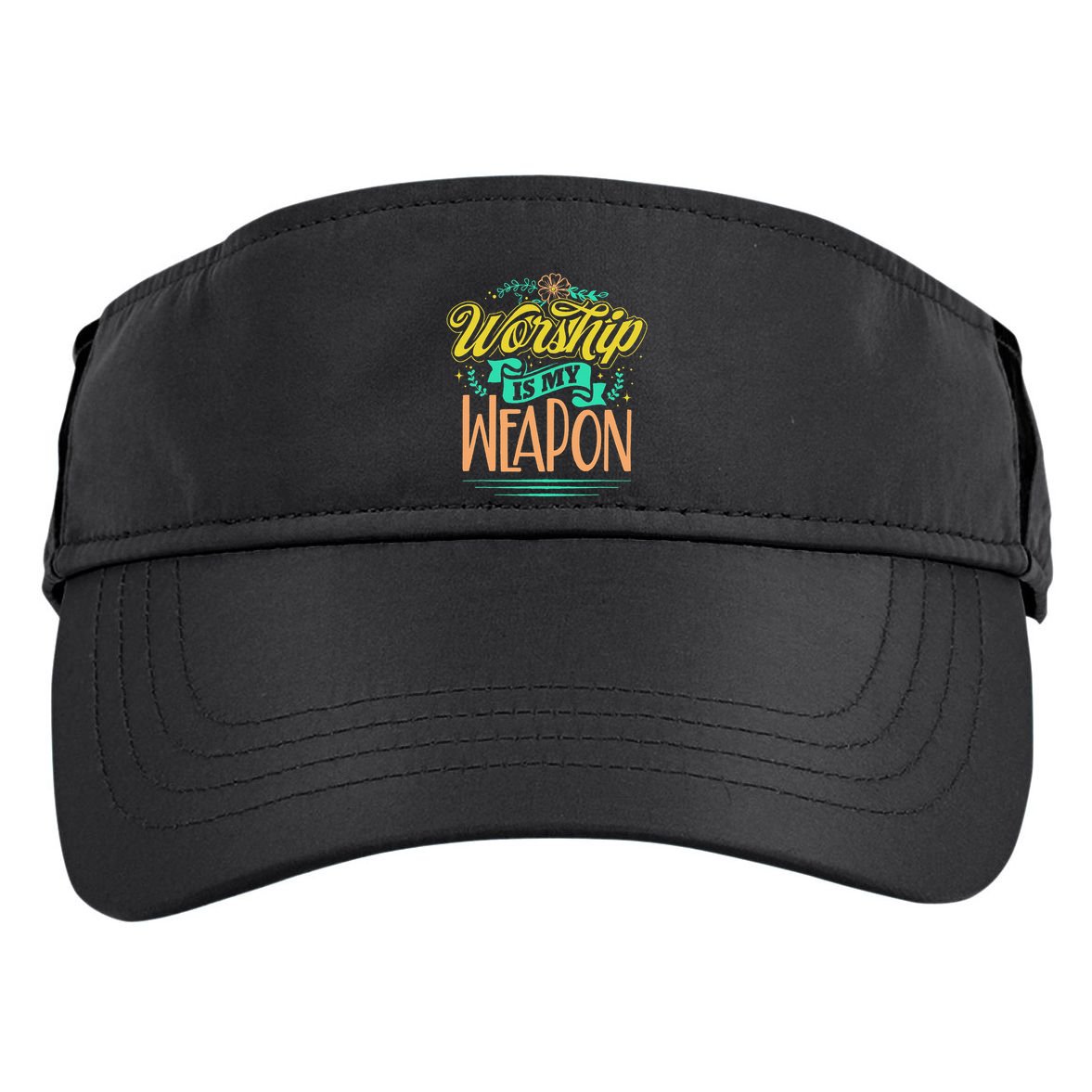 Worship Is My Weapon Christian Adult Drive Performance Visor