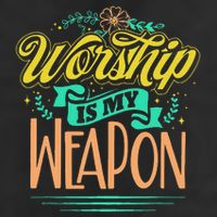 Worship Is My Weapon Christian Adult Drive Performance Visor