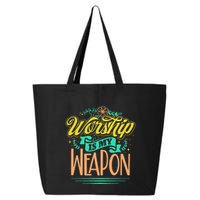 Worship Is My Weapon Christian 25L Jumbo Tote
